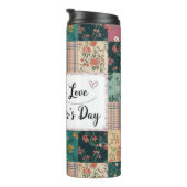 Bouteilles Isothermes Joyeuse fête des mères - Motif de courtepointe rét (Tourné sur la droite)