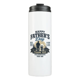 Bouteilles Isothermes Joyeuse Fête des Pères - Meilleur Papa du Monde