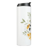 Bouteilles Isothermes Joyeuse fleur jaune d'anniversaire (Tourné sur la gauche)