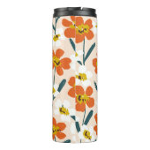 Bouteilles Isothermes Joyeuse fleur sèche peinte fleurit sans couture mo (Dos)