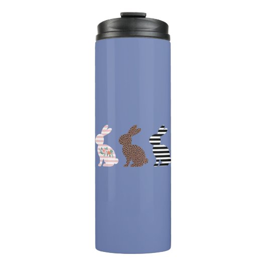 Bouteilles Isothermes Joyeuses Pâques Léopard de Pâques Lapin Mignon (Devant)