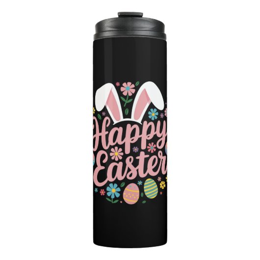 Bouteilles Isothermes Joyeuses Pâques oeuf lapin (Devant)