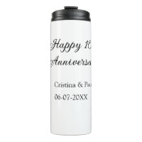 Joyeux 10e anniversaire simple nom de mariage mini