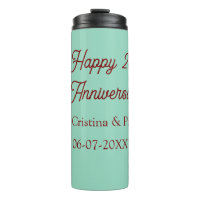 Joyeux 25e anniversaire vert mauve pastel boho rét