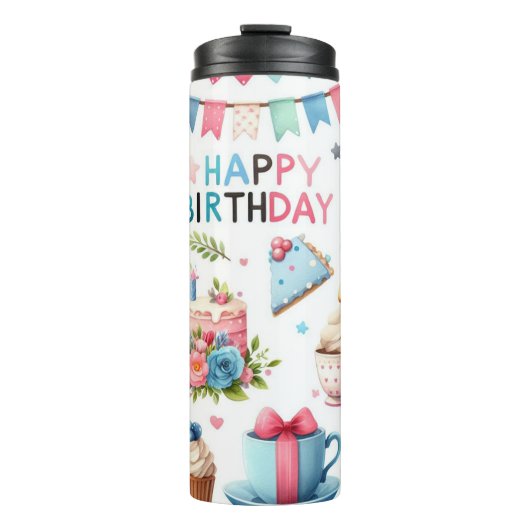 Bouteilles Isothermes Joyeux anniversaire ! (Devant)