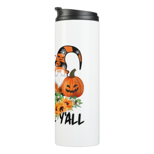 Bouteilles Isothermes Joyeux automne Y'all Gnome Leopard Gnome Sunflower (Tourné sur la droite)