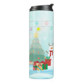 Bouteilles Isothermes Joyeux bonhomme de neige à Noël (Tourné sur la gauche)