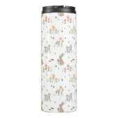 Bouteilles Isothermes Joyeux Bunny Fleur sauvage de Pâques mignonette Bo (Dos)