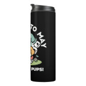 Bouteilles Isothermes Joyeux Chiots Arrivés En Mai - Kawaii Dog Art (Tourné sur la droite)