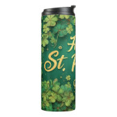 Bouteilles Isothermes Joyeux design de trèfle de la Saint-Patrick (Tourné sur la gauche)