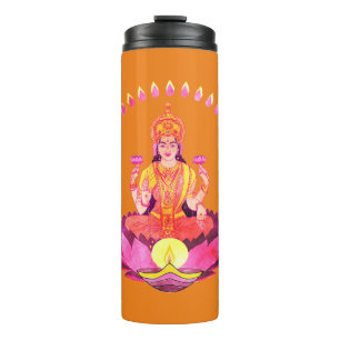 Bouteilles Isothermes Joyeux Diwali - Deepalavi déesse Lakshmi 1