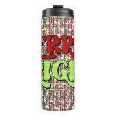 Bouteilles Isothermes Joyeux et lumineux - Noël rétro Joyeux Joyeux Fête (Devant)