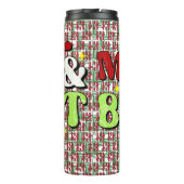 Bouteilles Isothermes Joyeux et lumineux - Noël rétro Joyeux Joyeux Fête (Dos)