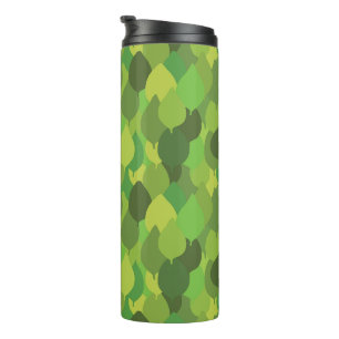 Bouteilles Isothermes Joyeux Feuilles luxuriants - motif de surface tran