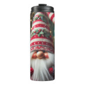 Bouteilles Isothermes Joyeux Gnome avec Casquette rayé (Devant)