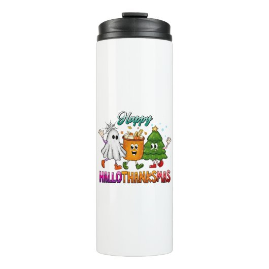 Bouteilles Isothermes Joyeux Hallothanksmas (Devant)