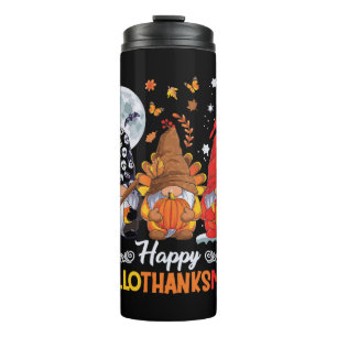 Bouteilles Isothermes Joyeux Hallothanksmas Gnomes Halloween Thanksgivin