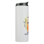 Bouteilles Isothermes Joyeux Halloween - Chat noir sorcier (Tourné sur la gauche)