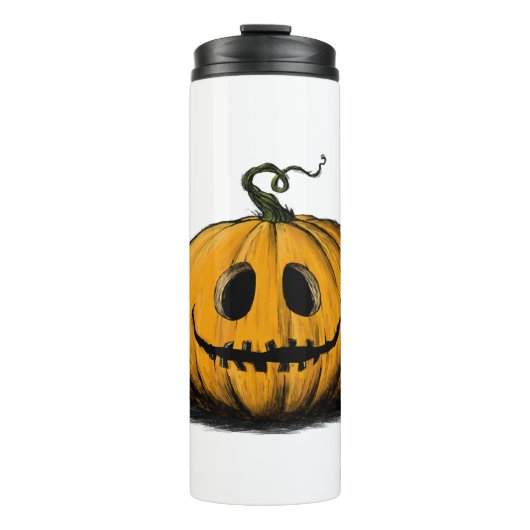Bouteilles Isothermes Joyeux Halloween Jack O'Lantern Adulte Naturel (Devant)