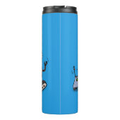 Bouteilles Isothermes Joyeux joli dessin de trois robots trio (Dos)