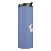 Bouteilles Isothermes Joyeux lapin de lapin léopard de Pâques (Tourné sur la gauche)