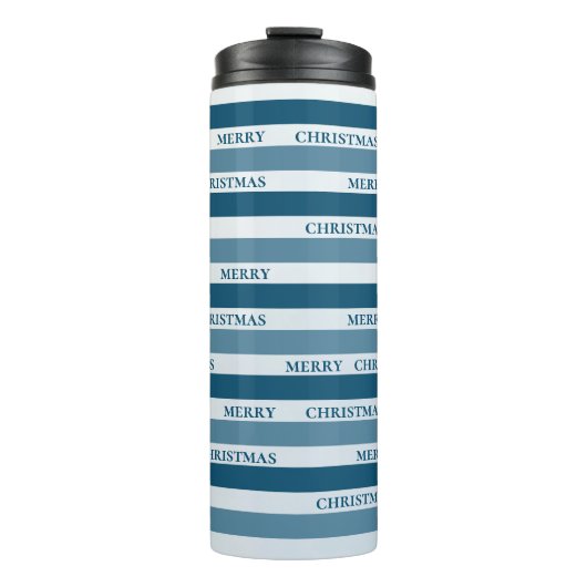 Bouteilles Isothermes Joyeux Noël | Bleu | Hiver (Devant)