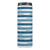 Bouteilles Isothermes Joyeux Noël | Bleu | Hiver (Dos)