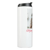 Bouteilles Isothermes Joyeux Noël couple photo ajouter nom heureux vacan (Tourné sur la gauche)