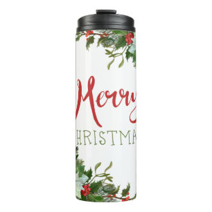 Bouteilles Isothermes Joyeux Noël de verdure