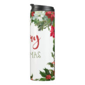 Bouteilles Isothermes Joyeux Noël de verdure (Tourné sur la droite)