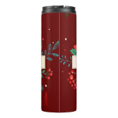 Bouteilles Isothermes Joyeux Noël Floral (Dos)