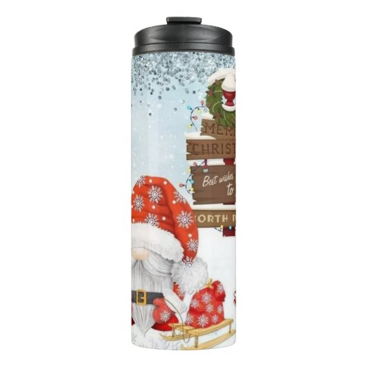 Bouteilles Isothermes Joyeux Noël Gnomes (Devant)