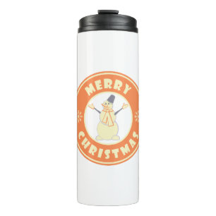 Bouteilles Isothermes Joyeux Noël heureux bonhomme de neige célèbre styl