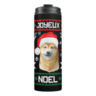 Bouteilles Isothermes Joyeux Noël Shiba Inu Soft Christmas Chien T Shi