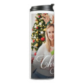 Bouteilles Isothermes Joyeux Noël Simple Photo personnalisée (Tourné sur la gauche)