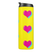 Bouteilles Isothermes Joyful Neon Love Retro Vaporwave Hearts Fun (Tourné sur la droite)