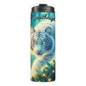 Bouteilles Isothermes Jungle de tigre blanc tropical (Devant)