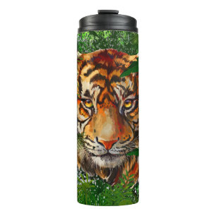 Bouteilles Isothermes Jungle Tiger Voyage Mug Tigre coloré
