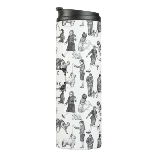 Bouteilles Isothermes JUNIOR Handlers Chien Show Black Toile (Tourné sur la droite)