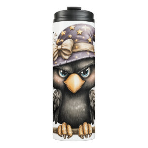 Bouteilles Isothermes Juste en traînant, Mystérieux, malicieux Corbeau.