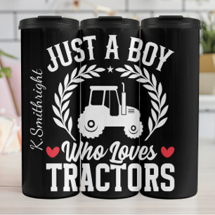 Bouteilles Isothermes Juste un garçon qui aime les tracteurs