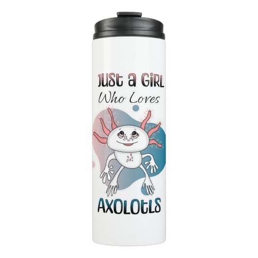 Bouteilles Isothermes Juste une fille qui aime Axolotls (Devant)