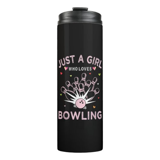 Bouteilles Isothermes Juste Une Fille Qui Aime Le Bowling (Devant)