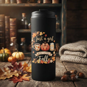 Bouteilles Isothermes Juste une fille qui aime le café de la saison d'au