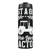 Bouteilles Isothermes Juste une fille qui aime les tracteurs (Devant)