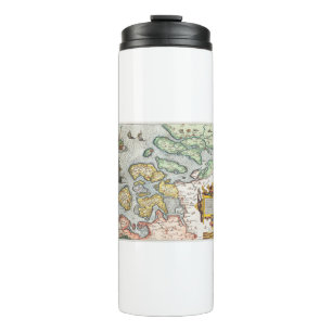 Bouteilles Isothermes Kaart van Zeeland (1592) de Frans Hogenberg.