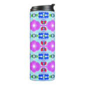 Bouteilles Isothermes Kaleidoscope Fleur d'Azur (Tourné sur la gauche)