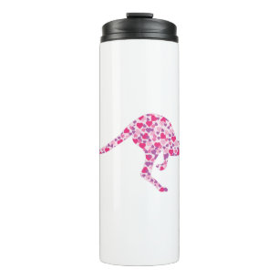 Bouteilles Isothermes Kangaroo-Coeurs-Roses