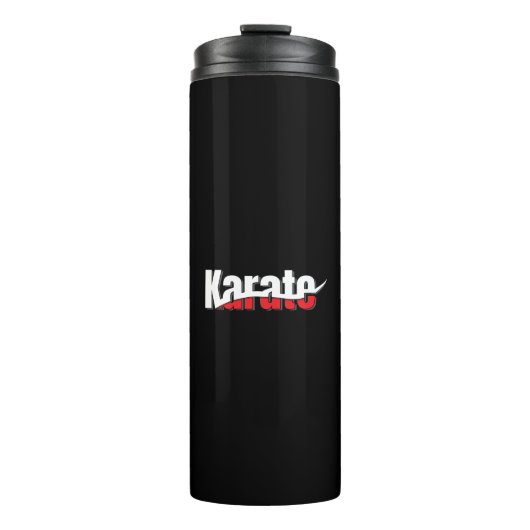 Bouteilles Isothermes Karate Arts Martiaux Swish Abstrait (Devant)