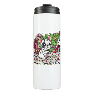 Bouteilles Isothermes Kawaii Anime Frenchie Christmas Funny Chien